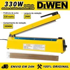 Seladora de Plástico Manual 30cm Térmica 330W 8 Temperaturas 110V/220V