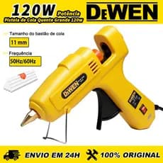 Cola Quente Pequena 100W+10Bastões De Cola Revolver 11mm Ecológica Não Tóxica Segura Fácil de Operar