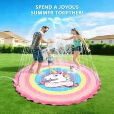 Splash Pad Sprinkler Esteira 170cm Piscina Inflável Infantil