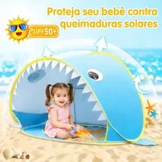 Linda Barraquinha Férias Praia Proteção Uv Solar Brincar Areia Bebê Unissex Seguro Infantil Criança