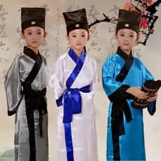 Livro infantil ciência chinesa Hanfu medidor de discípulo infantil livro de roupas roupas infantis leitura antiga Lang d
