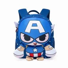 Mochila Escolar Capitão America Masculino Infantil Marvel