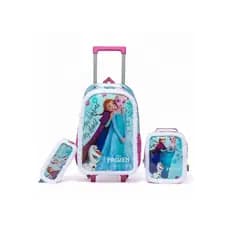 Kit Escolar Frozen Pelúcia Mochila Rodinha Lancheira Infantil Disney