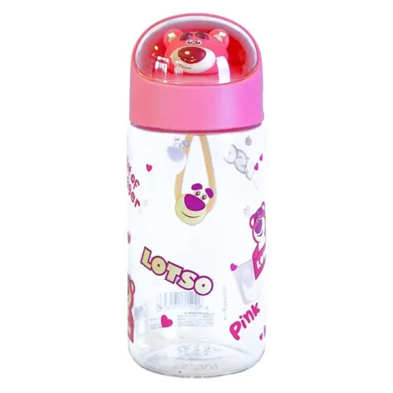 Garrafa Água Squeeze Infantil Lotso/Alien Toy Story 500ml Escolar Passeio Resistente Disney