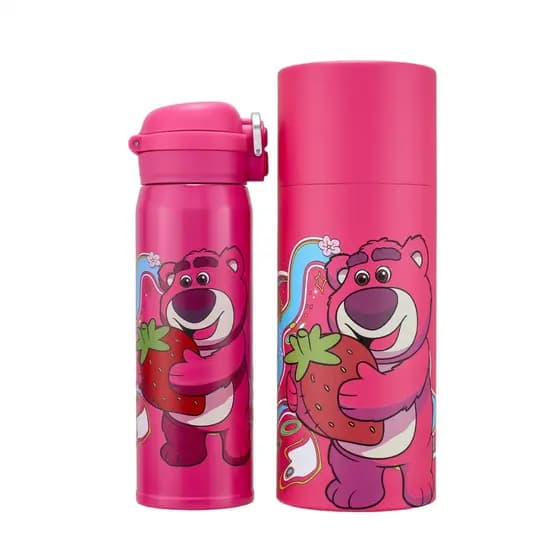 Garrafa de Água Térmica Squeeze Lotso Toy Story 480ml Resistente Escola Passeio Disney