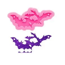 Molde De Silicone Rosa - Para Resina, Chaveiros E Jóias - HALLOWEEN