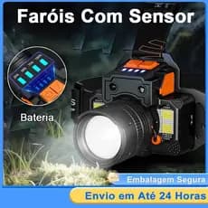 Cabeca Professional Lantern Led Prova Dágua Farol Potente Forte Recarregável Para Camping