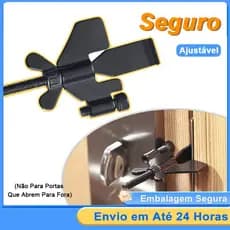 Trava de Segurança Portátil Ajustável Anti Roubo em Aço Inoxidável para Hotel Airbnb Viagem Apartamento Casa Sem Ferrame