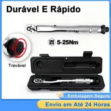 TORQUIMETRO DE ESTALO MINI P/ SOQUETE 1/4 5-25 Nm 0,5kg A 2,5kg