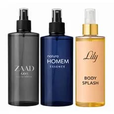 BODY SPLASH PERFUME - HOMEM, ZAAD, LILY