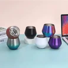 Taça Copo Térmico De Aço Inoxidável 2 Em 1 Para Gin Vinho Cerveja Drink Bebidas 14oz | Envia Rápida