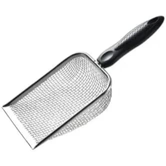 Pazinha Pá Higiênica para Gatos em Aço Inox (Malha 2.8mm)