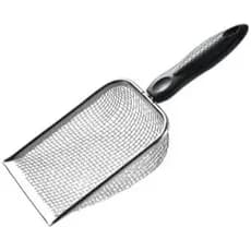 Pazinha Pá Higiênica para Gatos em Aço Inox (Malha 2.8mm)