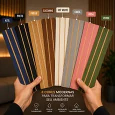 Kit Painel Ripado Revestimento Autocolante 45X11