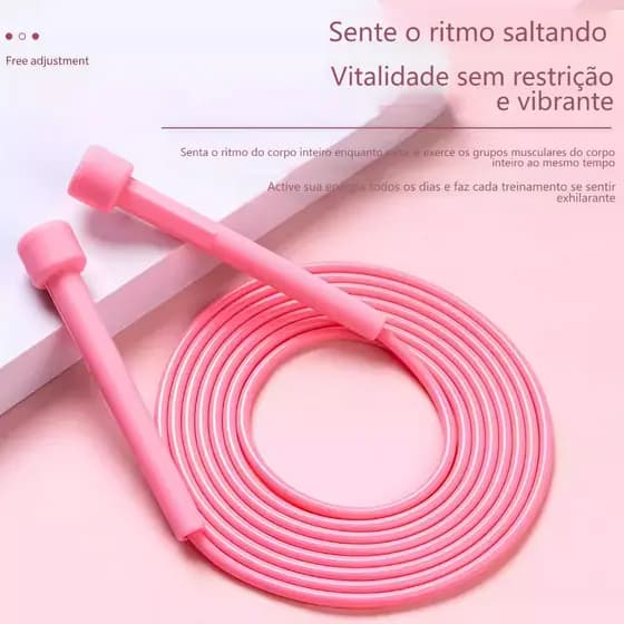 Cordas de Pular Profissional Ajustável de PVC 280cm (10) MT128