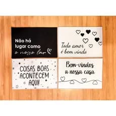 Tapete Porta De Entrada Decorativo Com Frases Positivas Carpete Criativo Bem Vindos Capacho