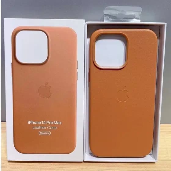 Capa Magnética de Couro para iPhone 12-14 Pro/Max – Design Sofisticado e Alta Proteção