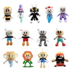 13 Estilos de Bonecos de Pelúcia Cuphead Brinquedos de Boneca do Jogo Mugman Aventura Pelúcia Macia para Presente de Ani