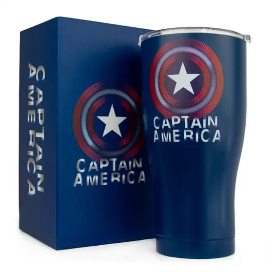 Copo Térmico Capitão América Marvel 900ml Inox