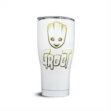 Copo Groot Marvel Térmico Inox 900ml Ideal Bebidas Quentes Frias
