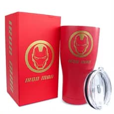 Copo Marvel Homem de Ferro Térmico Inox 900ml