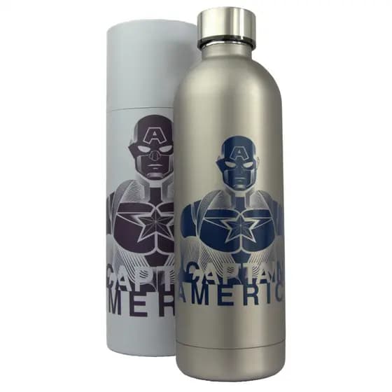 Garrafa Inox Térmica 750ml Marvel Capitão América Bebida