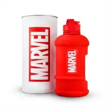 Garrafa Galão Marvel 1.3L Vermelho Portátil Resistente Academia Trabalho