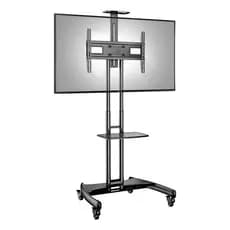 Suporte Pedestal Tv Móvel 32 A 75 Polegadas C/ Rodízio