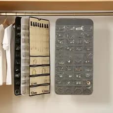 48/80 Bolso Porta Joias Organizador De Bijuterias Grande Joias Tela Saco De Armazenamento