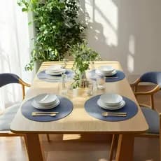 Peças De Jogo Americano Redondo Sousplat Cozinha Jantar 4 e 6 Peças
