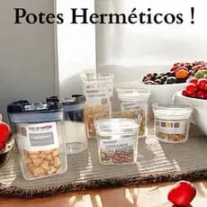 Potes Hérmeticos acrilico cozinha com borracha de vedação Caixa de ARMAZENAMENTO