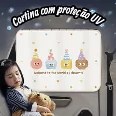 Cortina Protetor Para carros Solar Janela Bebê Infantil Carro pára-sol magnético lateral isolamento térmico
