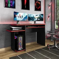 Mesa/ Escrivaninha Para Computador Escritório Pc Gamer Com Suporte De Teclado - Várias Cores