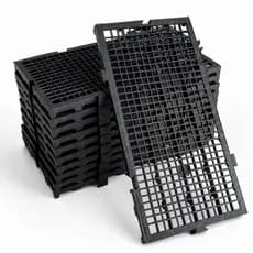 Kit Estrado Pallet Plástico Preto Modular Encaixável 50x25cm