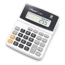 Calculadora Kenko KK-800A 8 Dígitos Média Prata | Calculadora Portátil Escolar Escritório Comercial