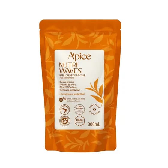 Apice Nutri Waves Refil Creme de Pentear 300ml Todas Curvaturas