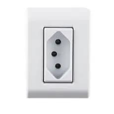 Tomada Simples Externa 20a Lizflex Tramontina Cor Branco