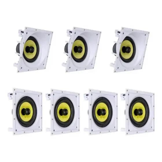 Kit Home Theater 7.0 Caixa Embutir Ci6saplus + Ci6splus Branca