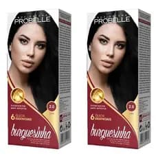 Coloraçao Probelle Burguesinha 2.0 Preto-kit C/2un