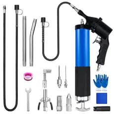 Graxeira Manual Pneumatica Bomba Engraxar + Bico Acoplador