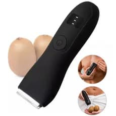 Aparador e barbeador Removedor de Pelos Íntimos Cabelo e barba Sem Dores  Bivolt Sem Fio Ipx7 Preto 127/220v Maxo