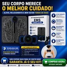 Massageador Elétrico EMS para Pés e Corpo Tapete Massageador Portátil USB Alívio de Dores Musculares