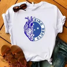 camiseta feminina cruzeiro oficial torcida raposa camisa time cruzeiro feminina azul futebol uniforme torcedor original