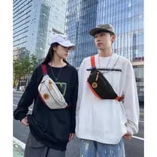 Bag Pochete Shoulde Cintura Peito Transversal Masculina Feminina Alça Ajustável