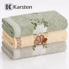 Kit 3 Toalhas de Banho Karsten Yuna Algodão Toque Macio 70x135cm Ótima Absorção SoftMax 430g/m²