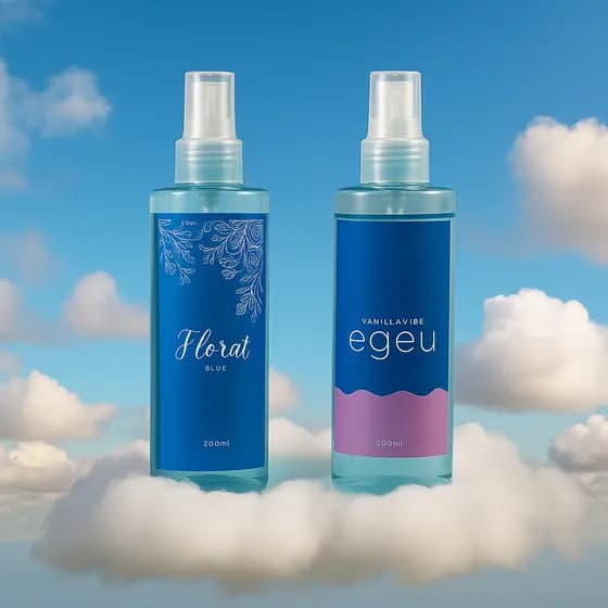 Kit Pedaço do céu - Body Florat Blue e Body Vanilla Vibe (200ml Cada) Feminino