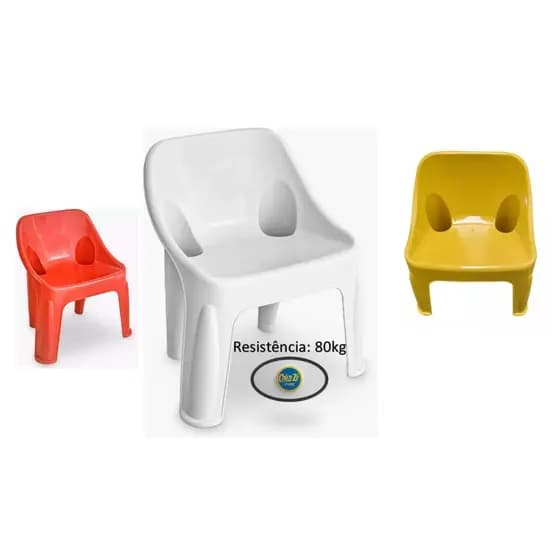 Cadeira Resist Infantil Brinquedoteca Escolas Casa Festas Pesca Manicure e Pedicure