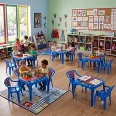 Kit Mesa Infantil com 2 cadeiras  Desenho Aranaha ou Sereia para Escolas Brinquedoteca Casa Crianças