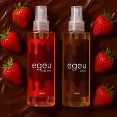 Dupla de Body splash feminino corporal pos banho egeu choc e choc high 200ml - Cheirinho de chocolate