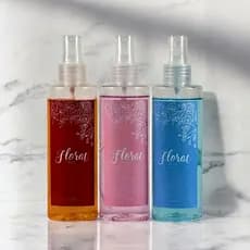Kit Com 3 Unidades Body Splash Femininos Florat Red, Rose e Blue 200ml Cada